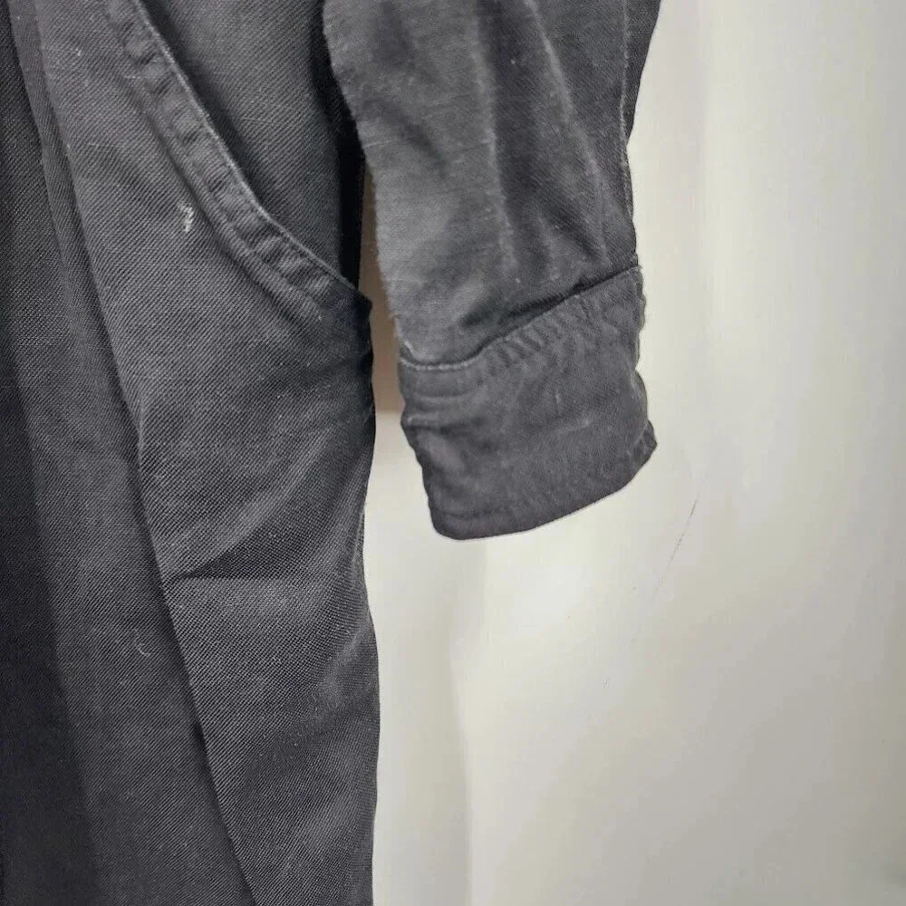 Whistles Long Sleeve Tie Waist Zip‎ Front Jumpsuit in Black Size US 10